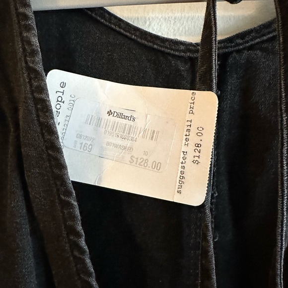 Free People Reckless Life Faded Denim Mini Dress - Picture 6 of 7